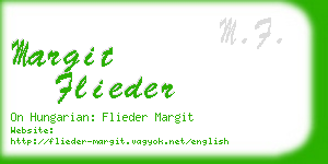 margit flieder business card